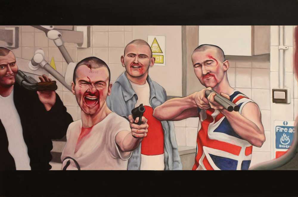 The son of the gun, Predrag Damjanović, ulje na dasci