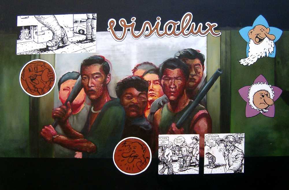 Visiolux 2, Predrag Damjanović, akril i ulje na dasci