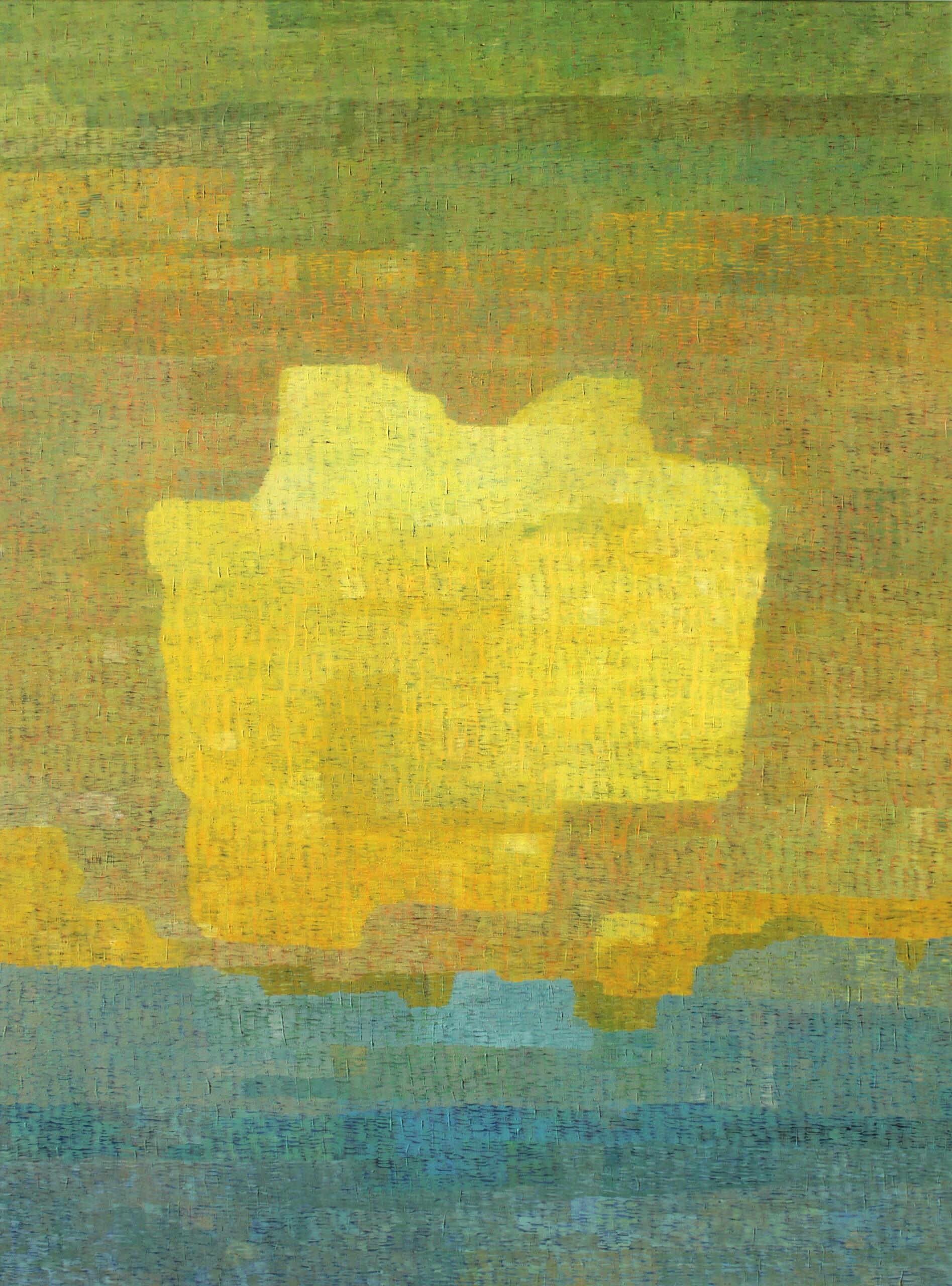 Utopijske vizije IV Miljana Stevanovića, ulje na platnu