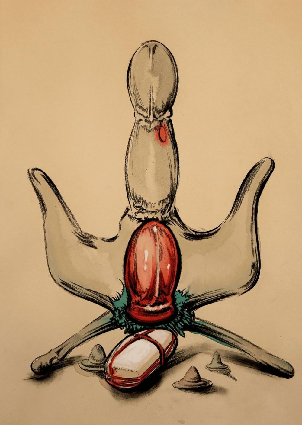 Primordial Spasm 4, Vladimir Lalić, kombinovana tehnika na papiru