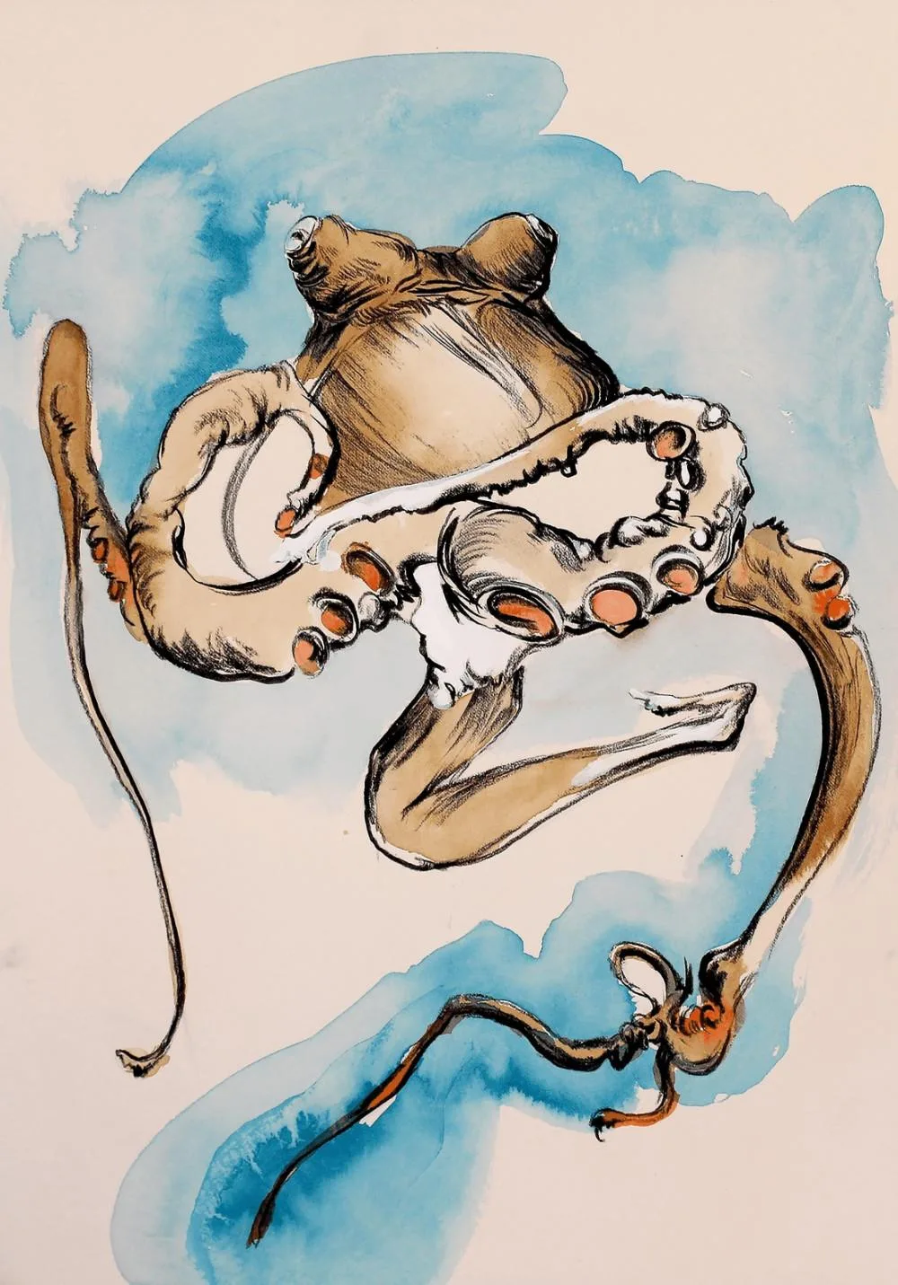 Primordial Spasm 5, Vladimir Lalić, kombinovana tehnika na papiru