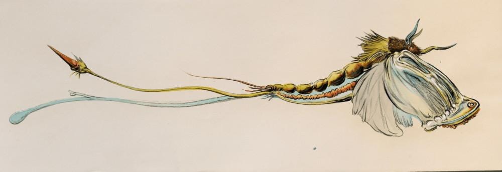 The moth 2, Vladimir Lalić, ugalj i mastilo na papiru