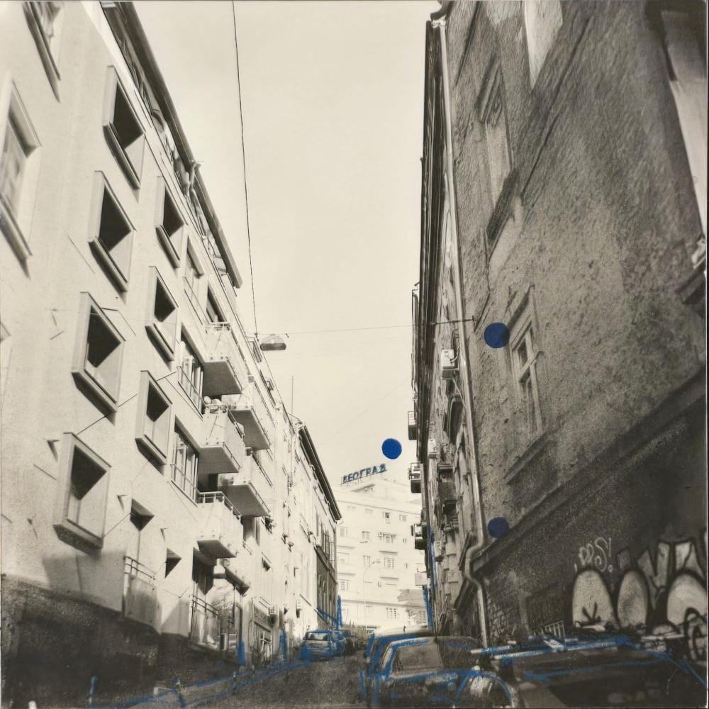 Rad na papiru Belgrade Blues 7, umetnik Nemanja Maraš