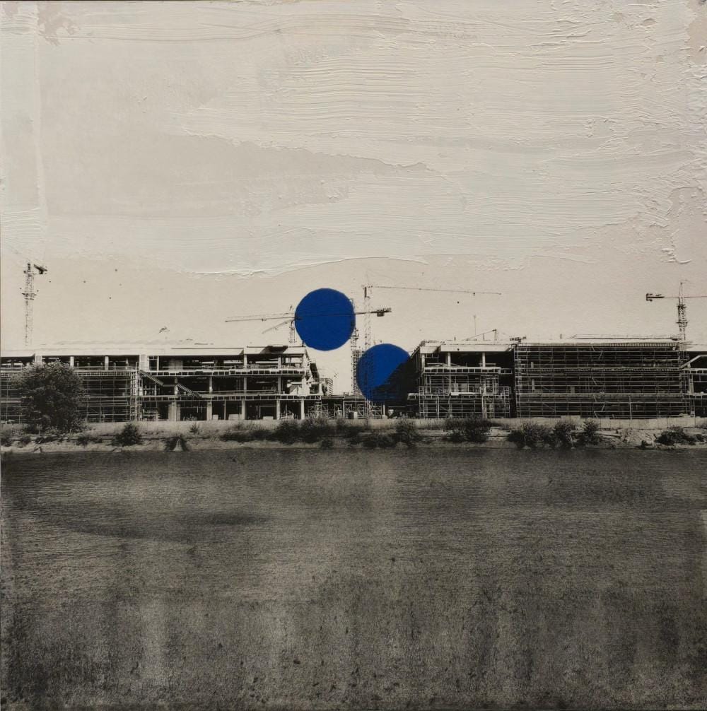 Rad na papiru Belgrade Blues 3, umetnik Nemanja Maraš