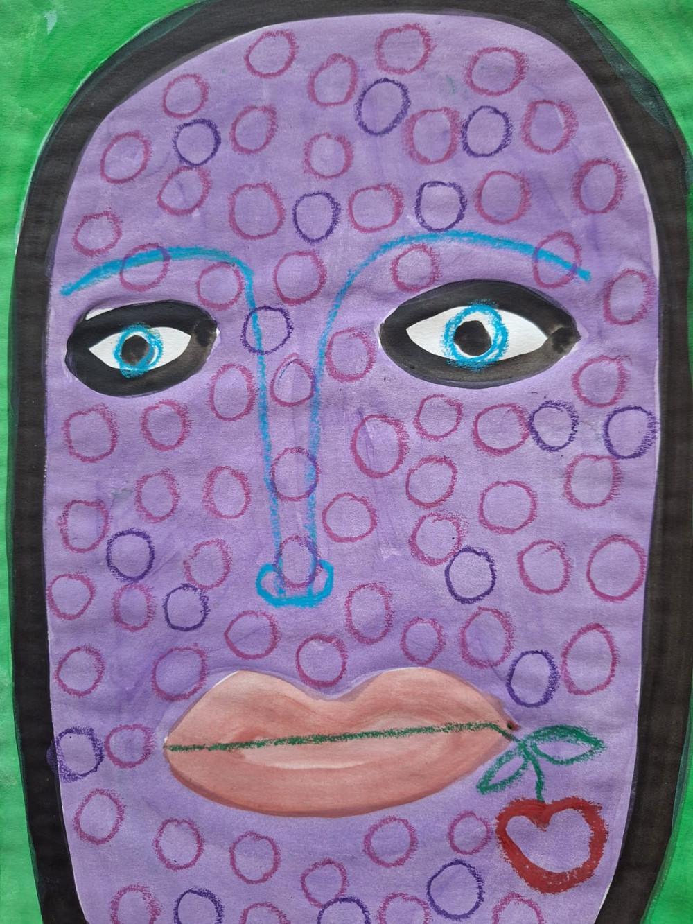 Bez naziva 12, Biljana Vilimon, kombinovana tehnika na papiru