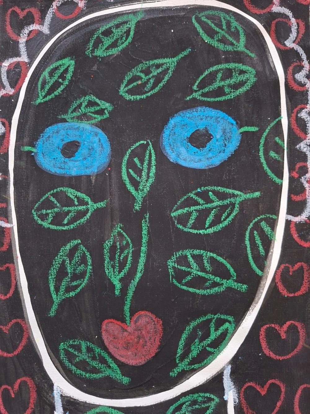 Bez naziva 13, Biljana Vilimon, kombinovana tehnika na papiru