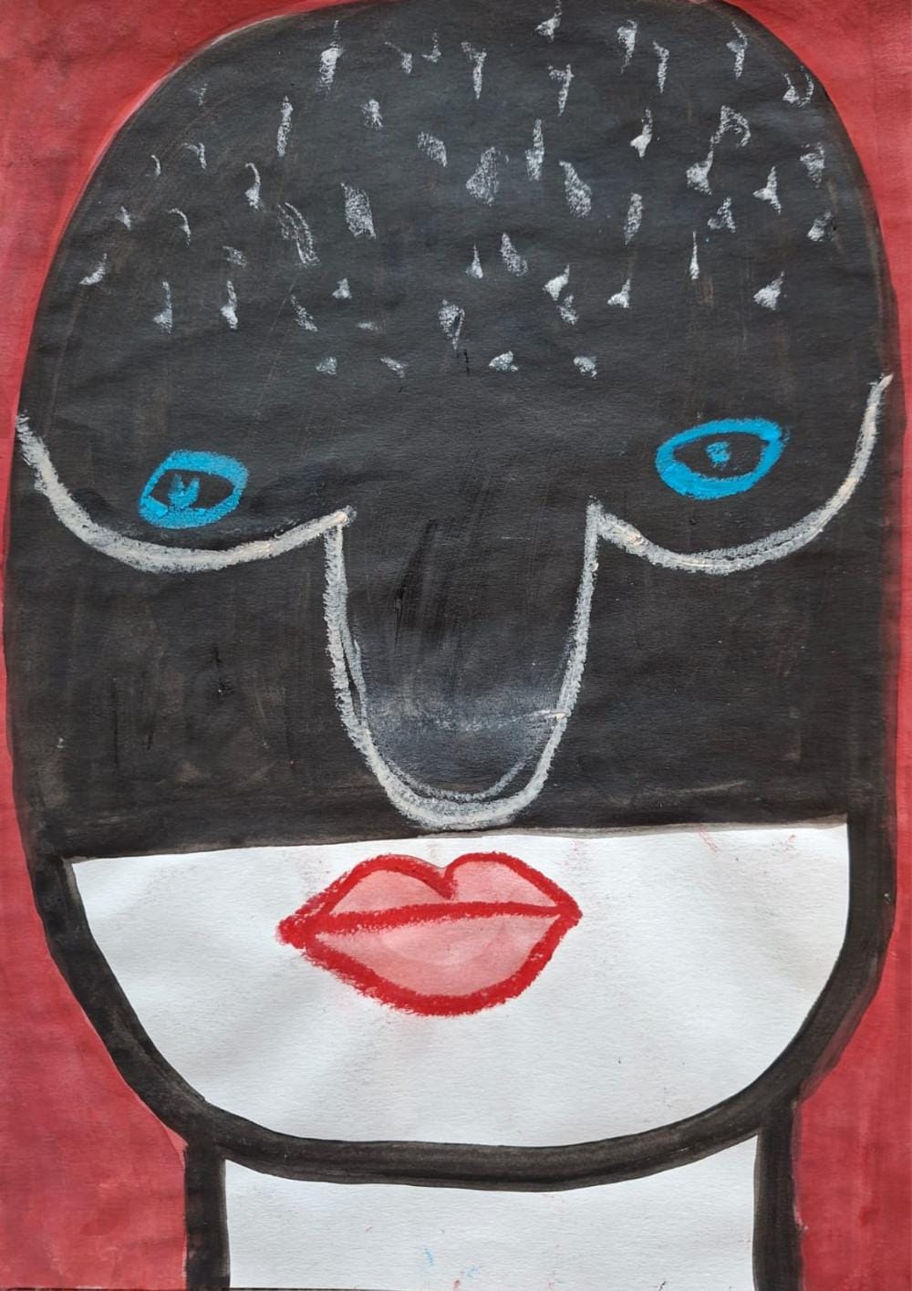 Bez naziva 11, Biljana Vilimon, kombinovana tehnika na papiru