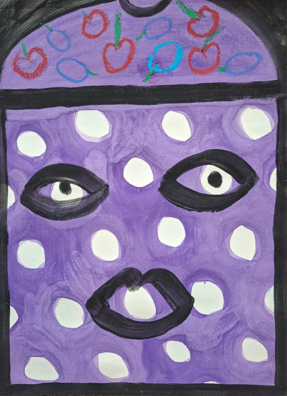 Bez naziva 8, Biljana Vilimon, kombinovana tehnika na papiru