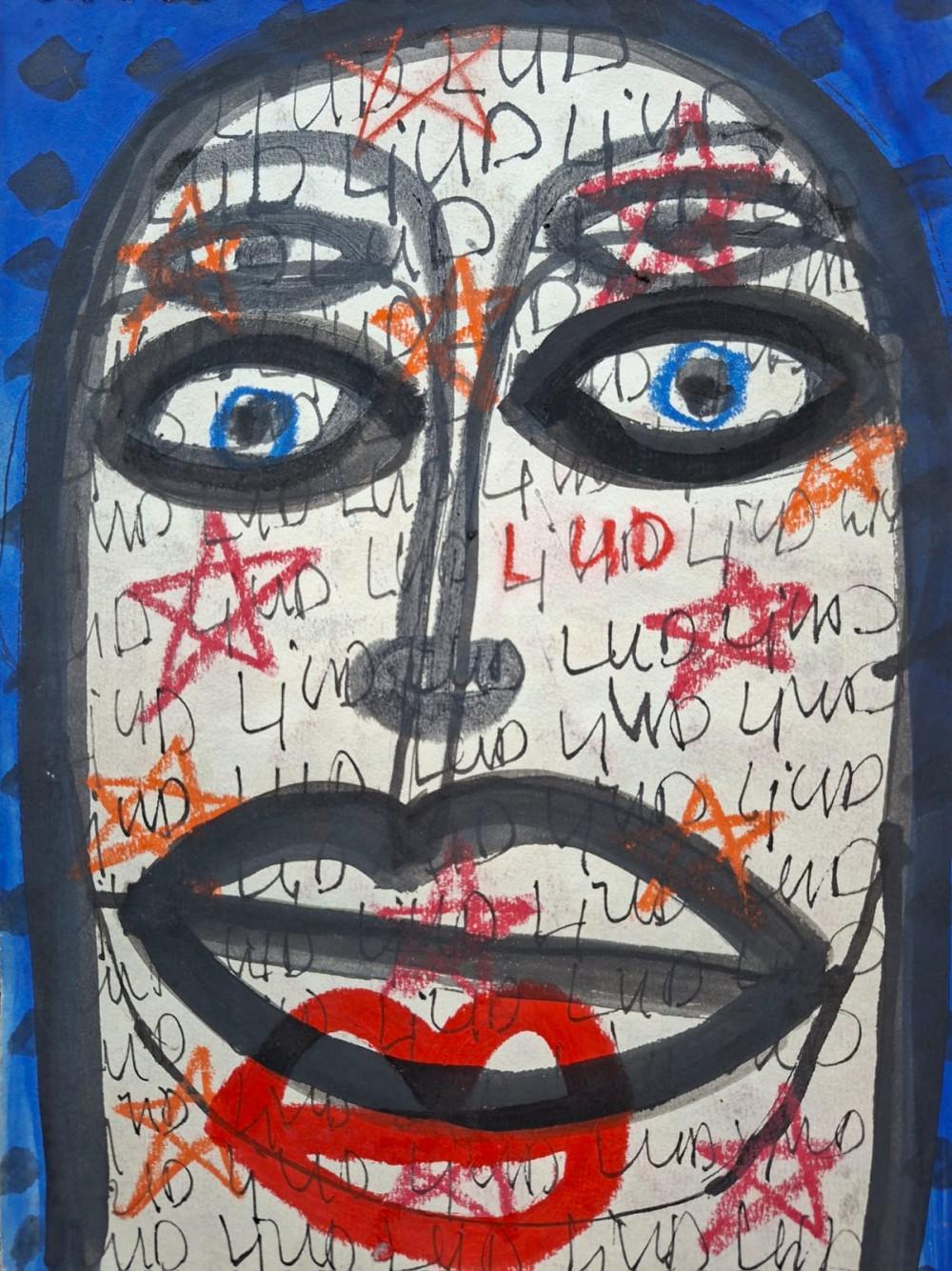 Bez naziva 4, Biljana Vilimon, kombinovana tehnika na papiru