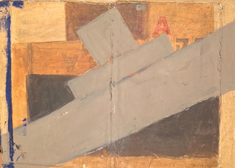 Teza 2, Srba Travanov, ulje na kartonu