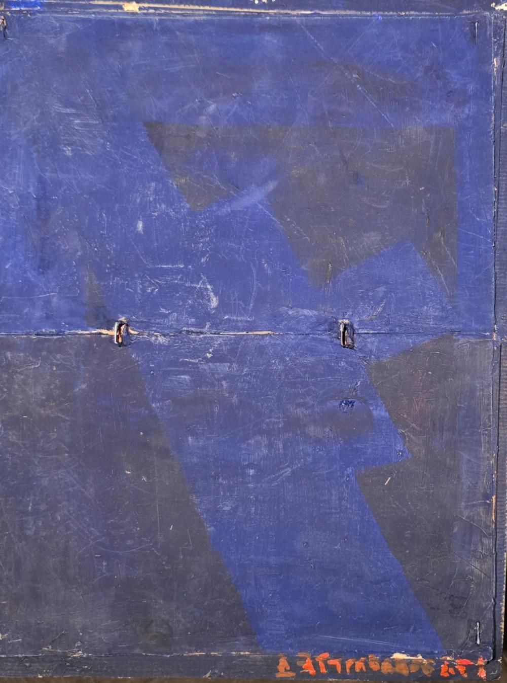 Bez naziva 3, Srba Travanov, ulje na kartonu