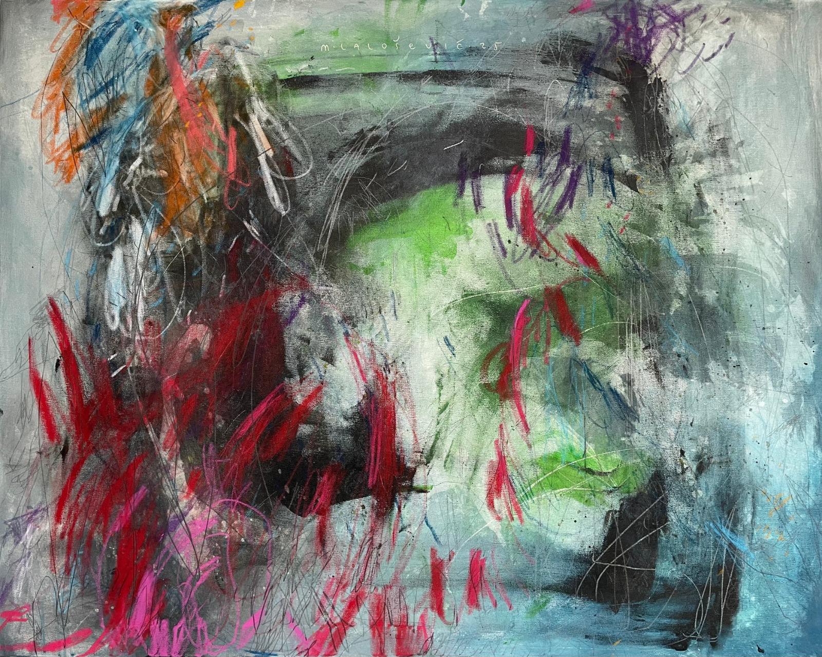 Backstreet ballet, Marija Lalošević, kombinovana tehnika na platnu