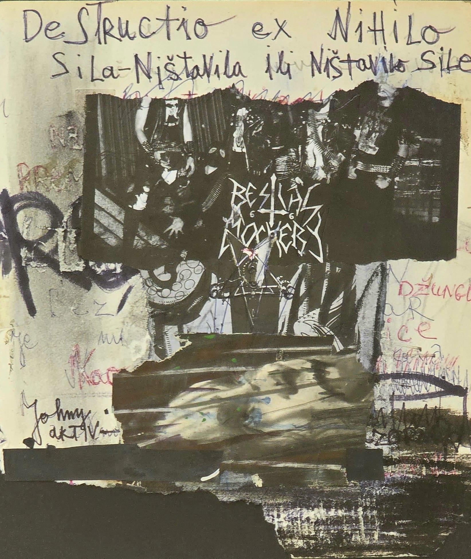 Destructio ex Nihilo, Nenad Džoni Racković, kombinovana tehnika na papiru