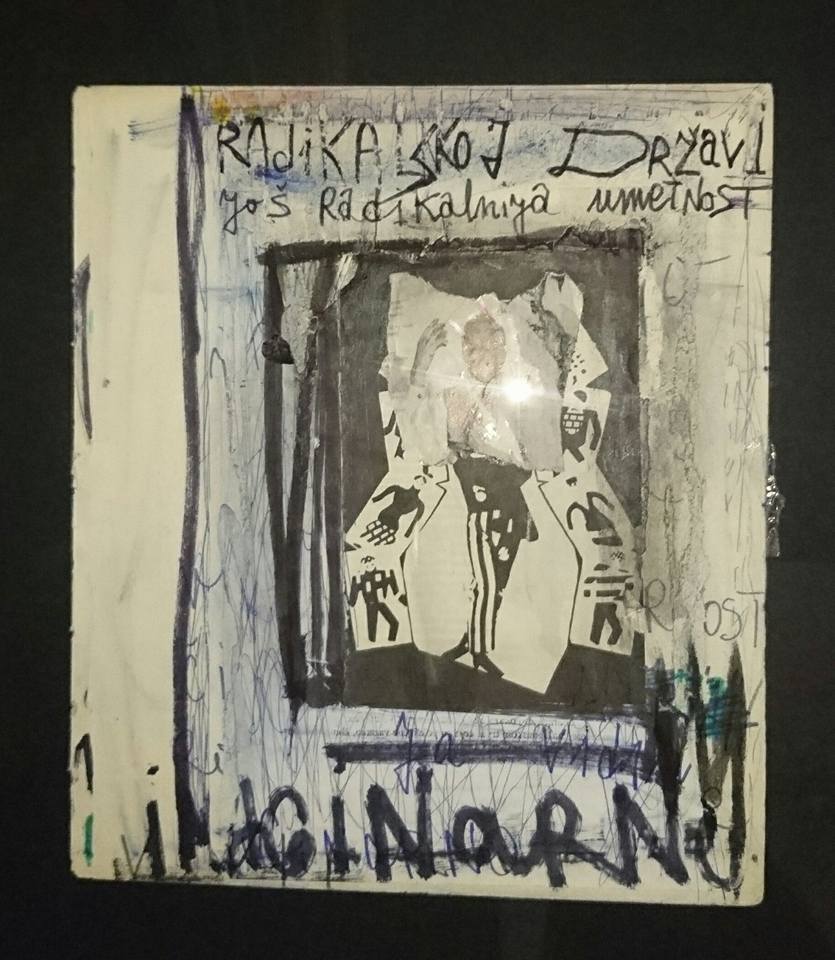 Ja vidim imaginarno, Nenad Džoni Racković, kombinovana tehnika na papiru