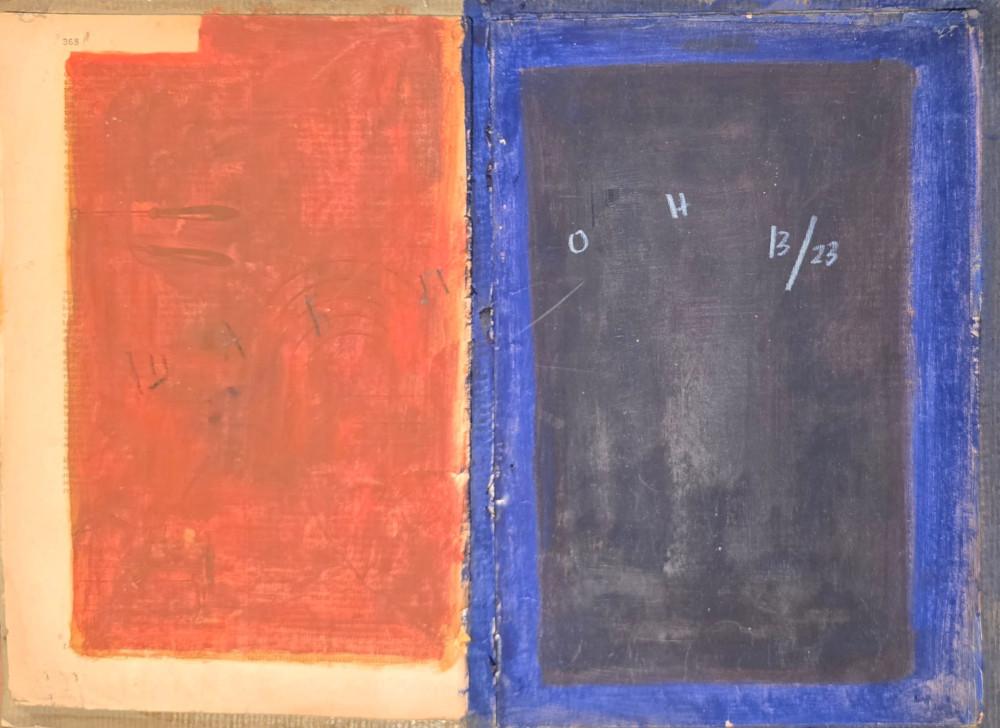 Šablon 13, Srba Travanov, ulje na kartonu