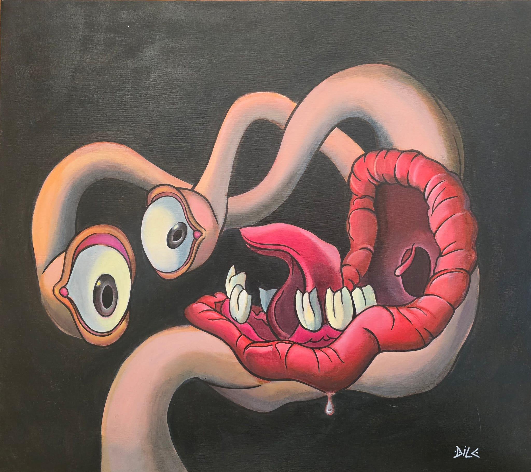 Homage a S.B., Srđan Đile Marković, akril na platnu