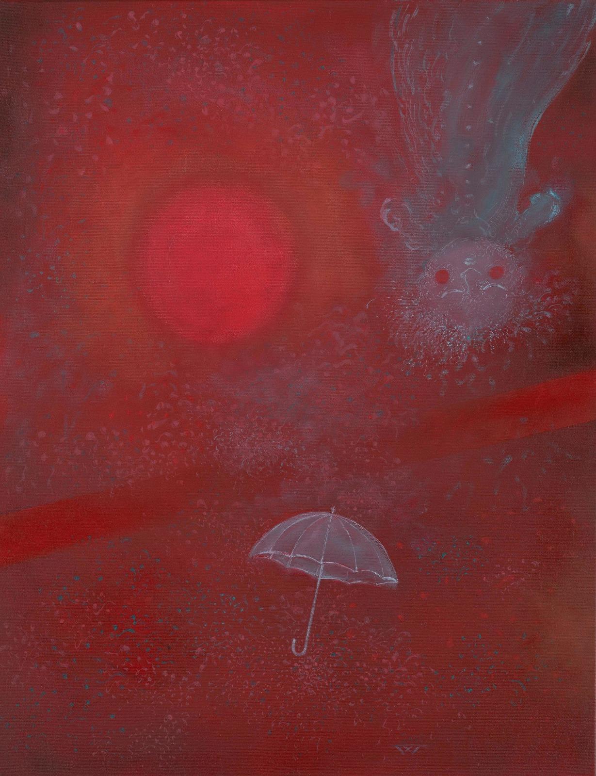 Lutka, Veljko Valjarević, ulje na platnu