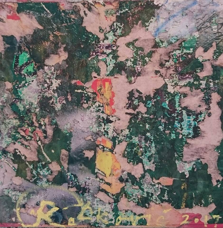 Psihozis 2, Nenad Džoni Racković, kombinovana tehnika na platnu