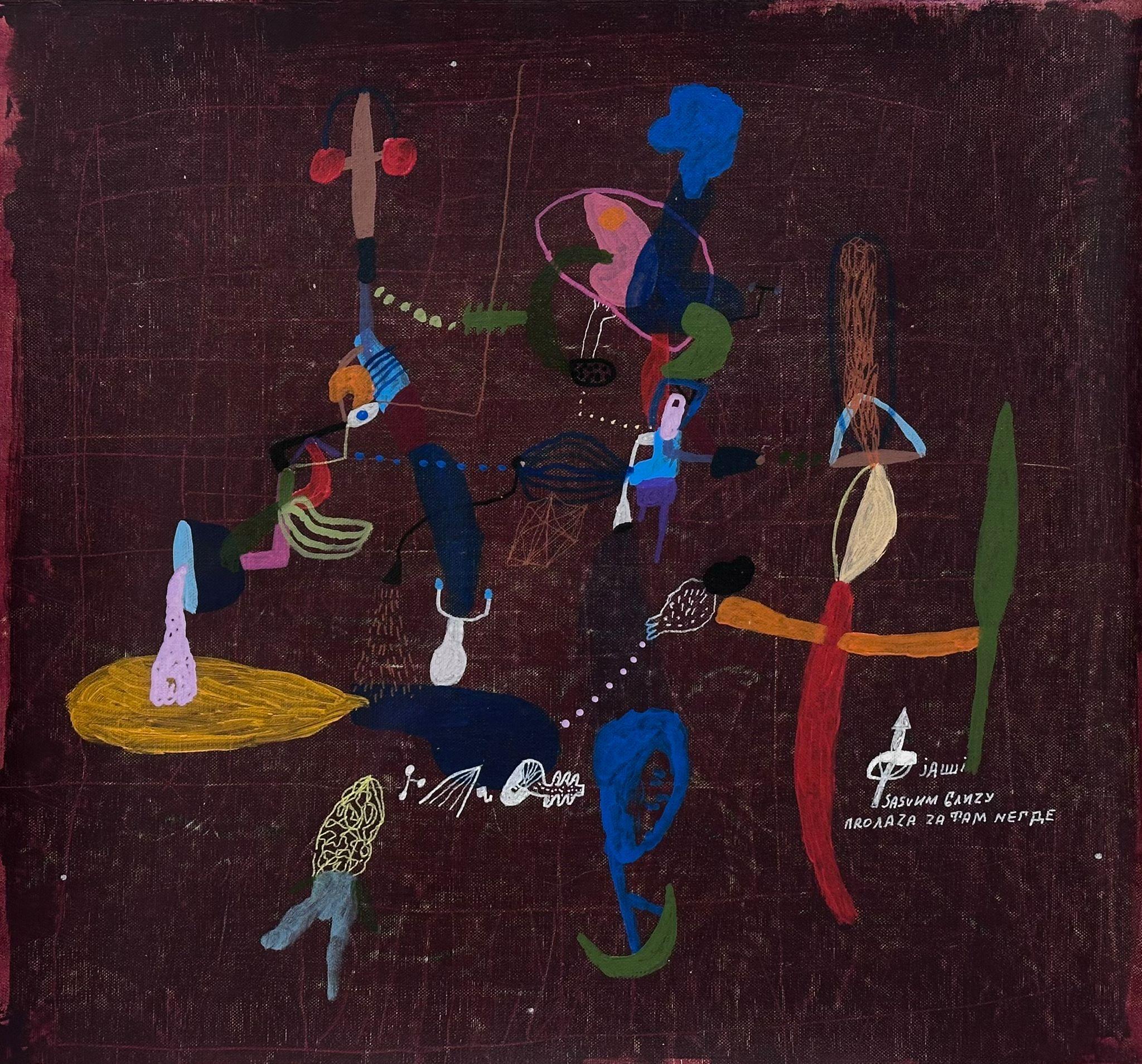 Sasvim blizu prolaza za tam nigde, Joškin Šiljan, akril na platnu